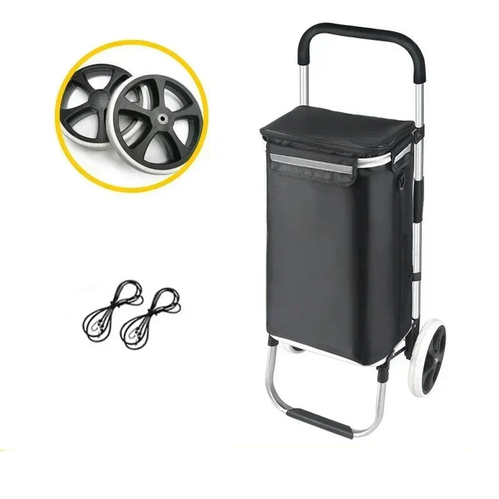 Grote Capaciteit & Waterdichte Vouwbare Winkelwagen – Movaro