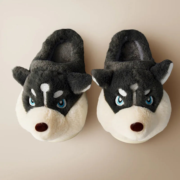 Schattige Husky Dames Pantoffels – Novi