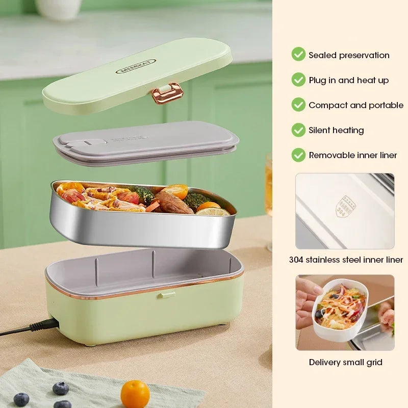 Draagbare elektrische lunchbox 900 ml met stoomfunctie – HeatMate