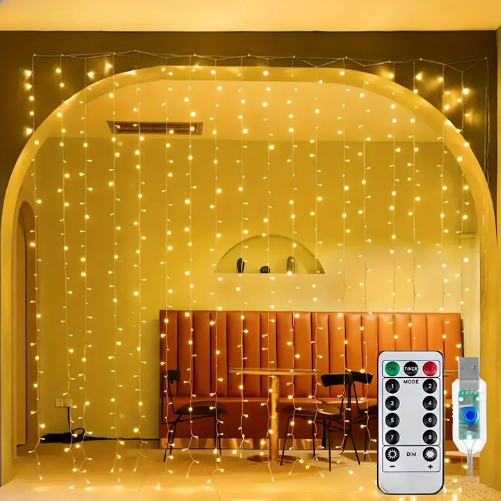 USB-led-lichtgordijn met afstandsbediening