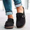 Retro Suède Instapsandalen met Orthopedisch Comfort - Solenza