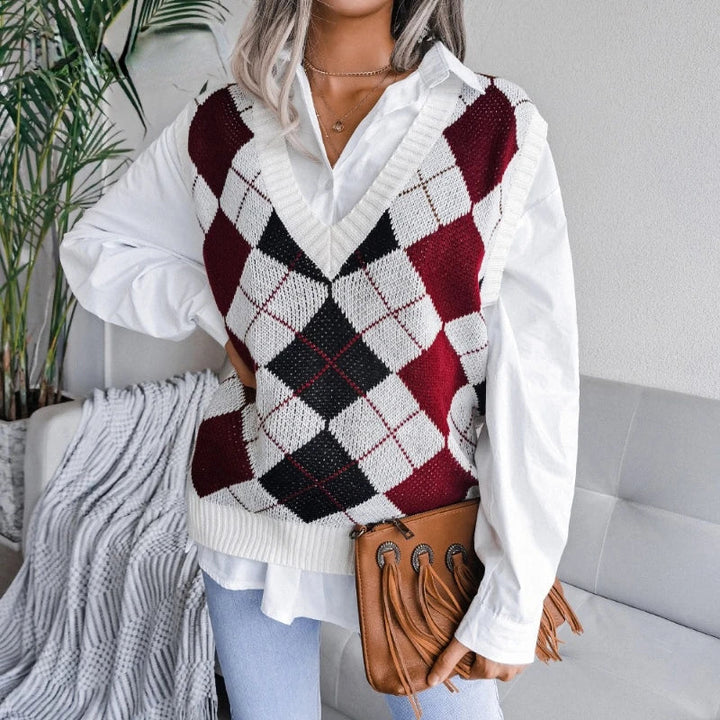 Geruite Dames Spencer – Yara