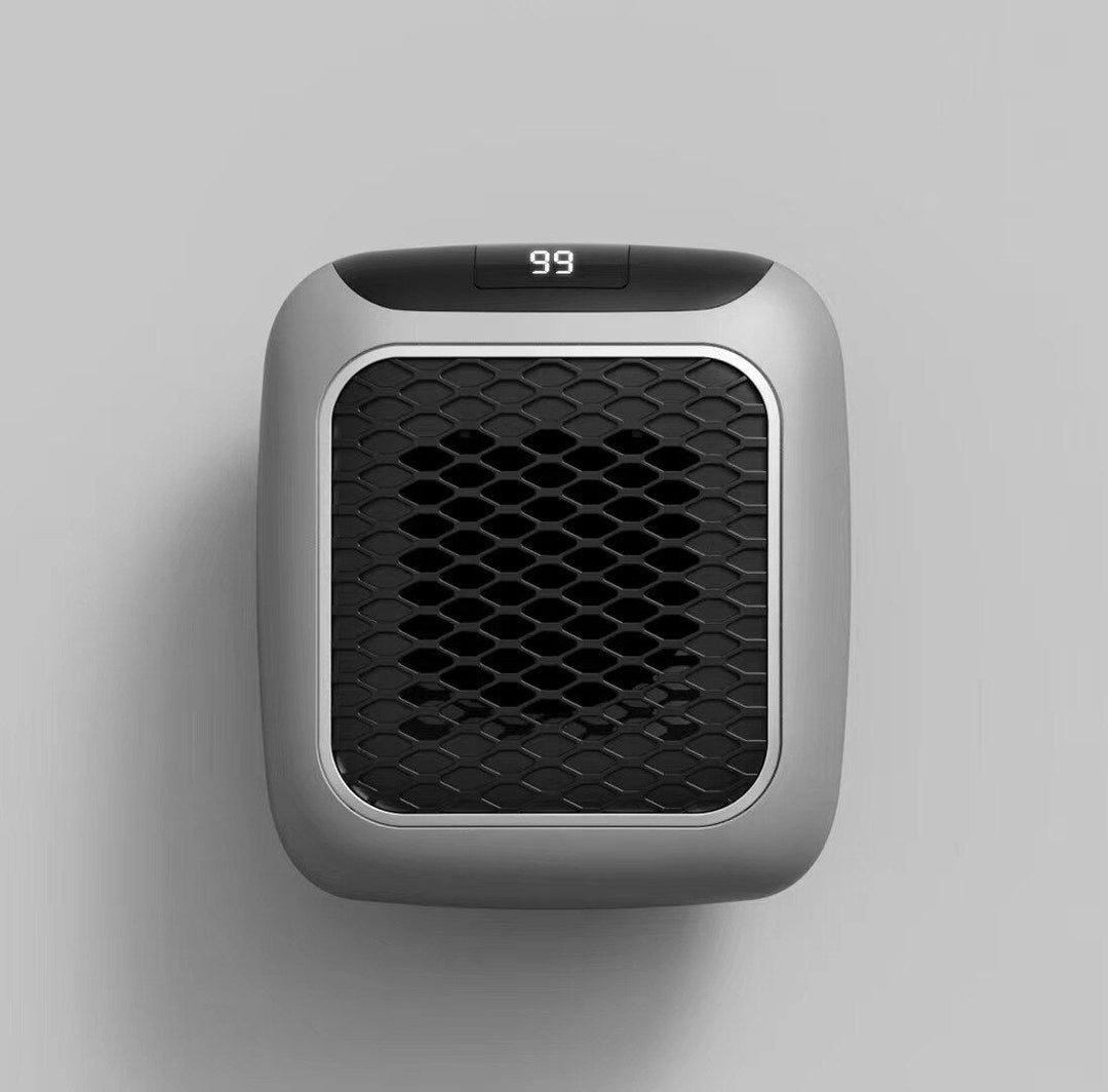 Mini wandventilatorkachel 800 W met led-display