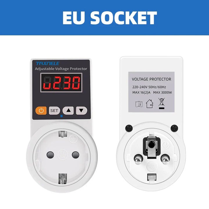 Automatische spanningsbeveiligingsstekker met instelbare waarden – VoltGuard