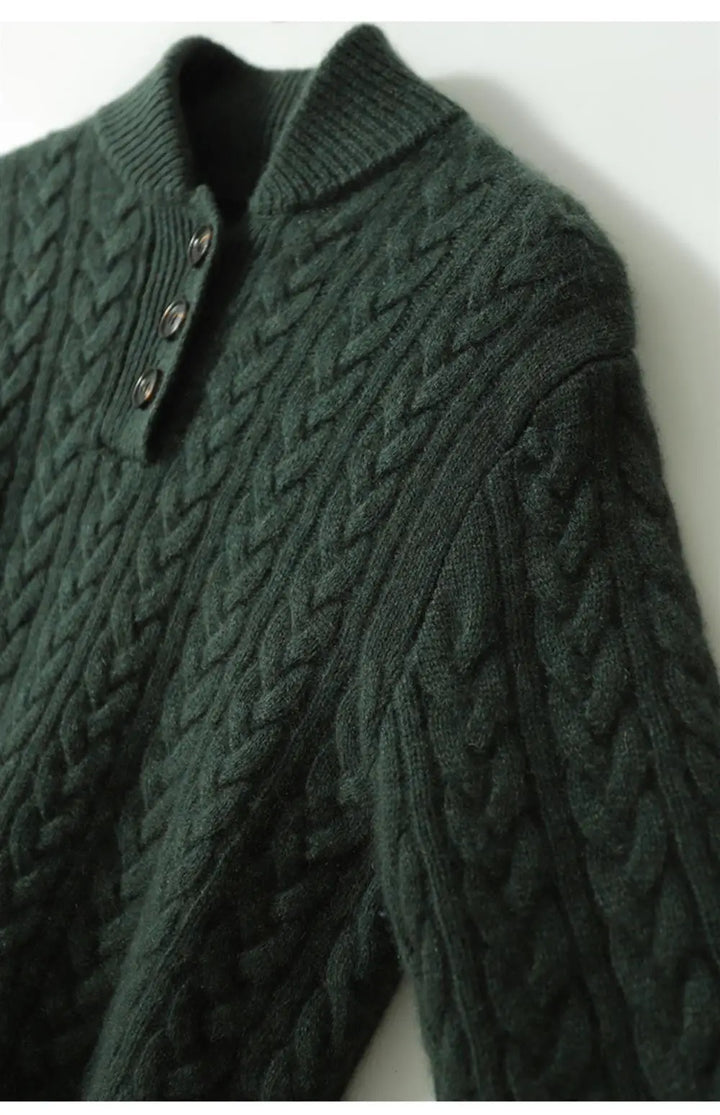 Arden kasjmier vest met knopen