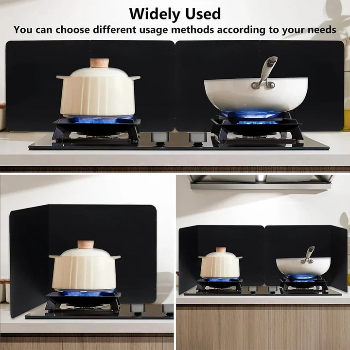 Opvouwbaar RVS spatscherm, tweezijdige vetspatbescherming – CookShield