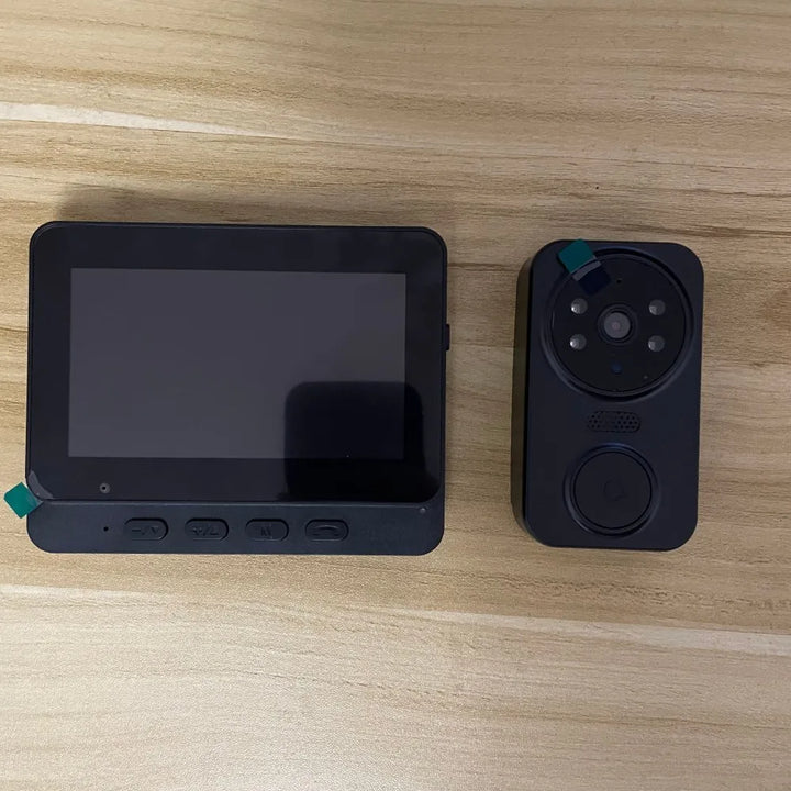 Draadloze Video Deurbel met 4,3" IPS Scherm & Nachtzicht