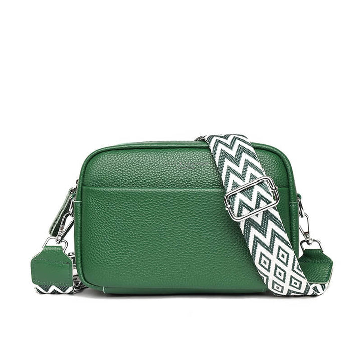 Stijlvolle leren handtas - schoudertas dames