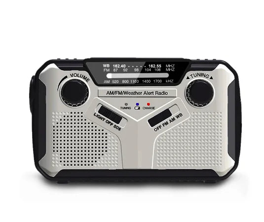 Draagbare Solar & Dynamo Noodradio met LED en Powerbank