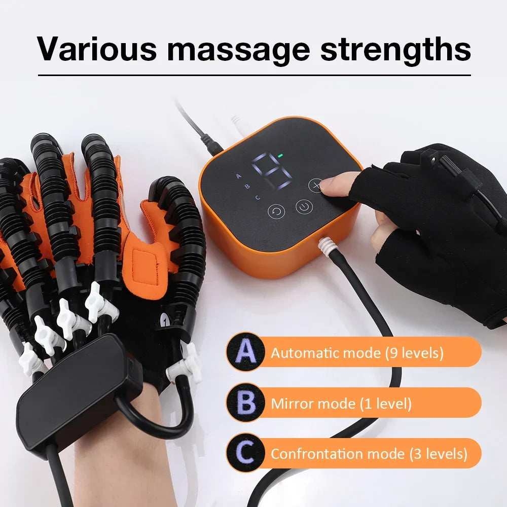3-in-1 Elektrische Revalidatiehandschoen voor Hersenbloedingherstel & Handtherapie – Soren