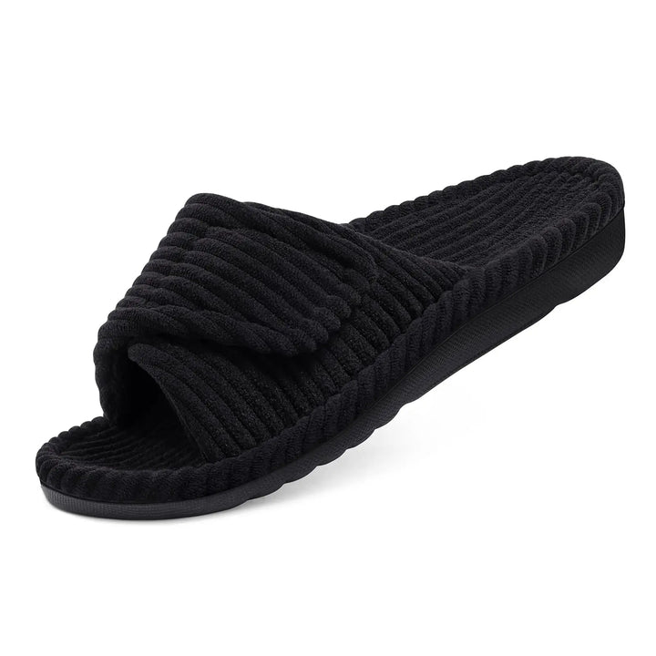 Orthopedische corduroy pantoffels met voetboogondersteuning