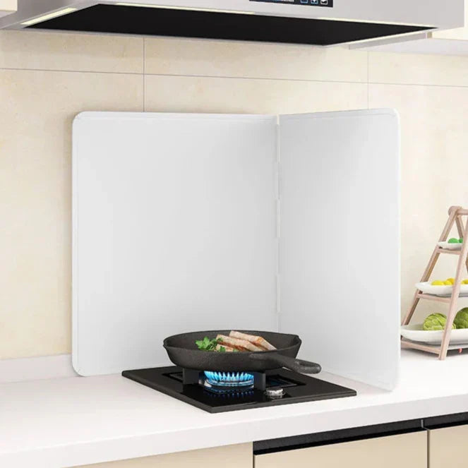 Opvouwbaar RVS spatscherm, tweezijdige vetspatbescherming – CookShield