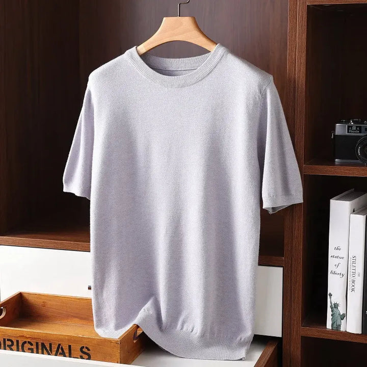 Heren T-shirt met ronde hals – Verfijnde basics voor elke dag