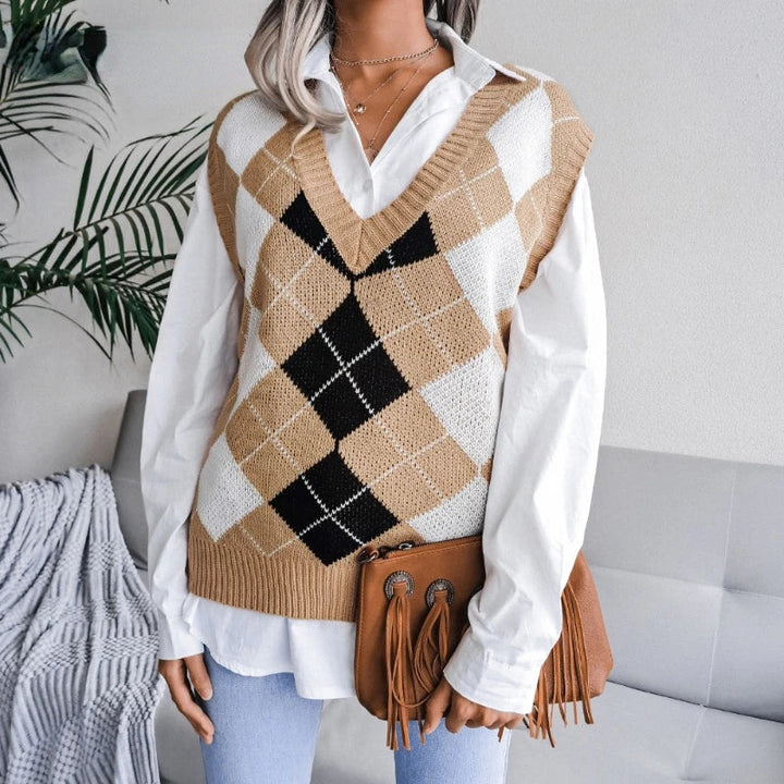 Geruite Dames Spencer – Yara
