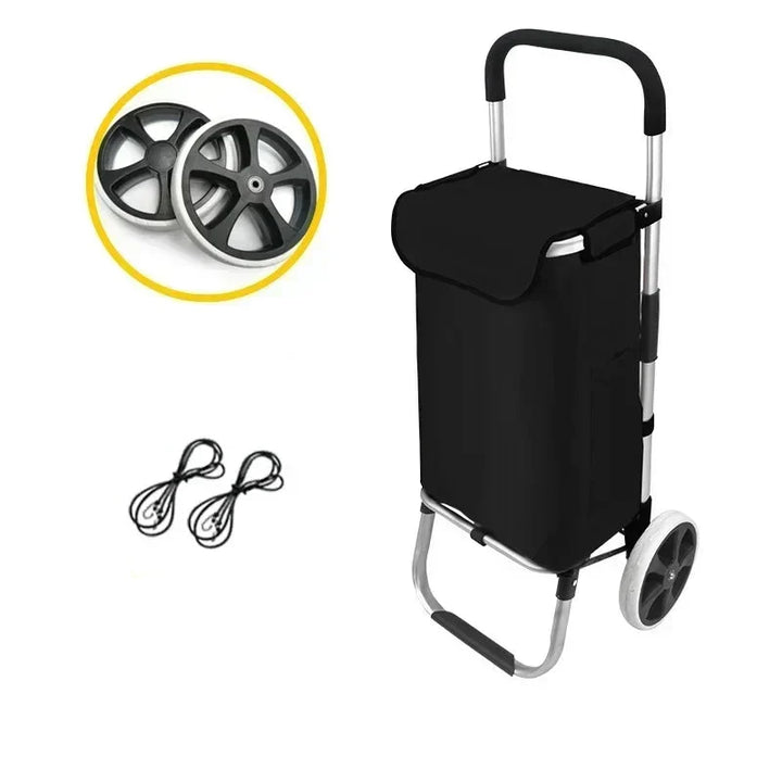 Grote Capaciteit & Waterdichte Vouwbare Winkelwagen – Movaro