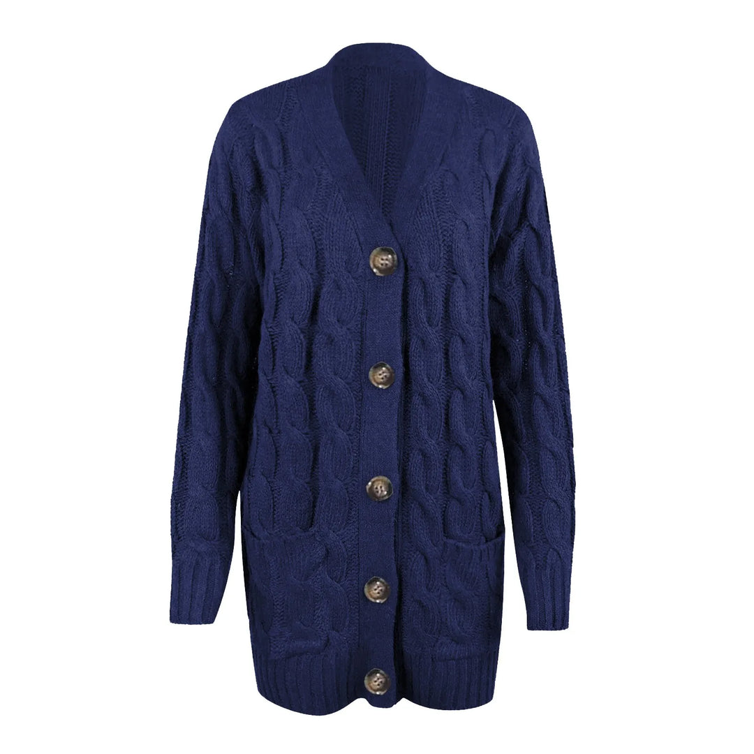 Gebreid Damesvest met Knopen – Noor