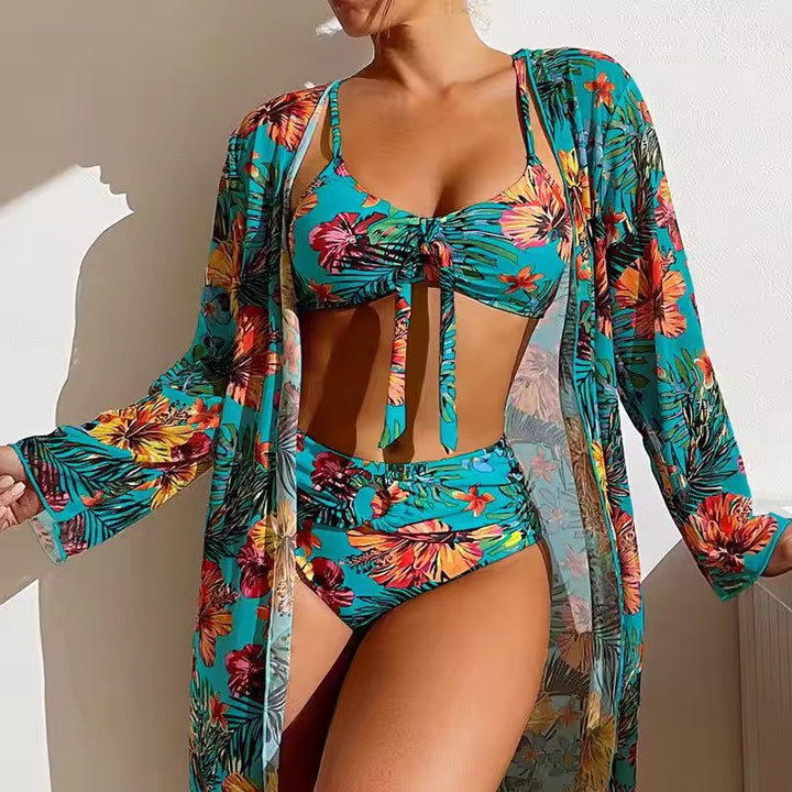 Bikiniset met Hoge Taille en Cover-up – Amira