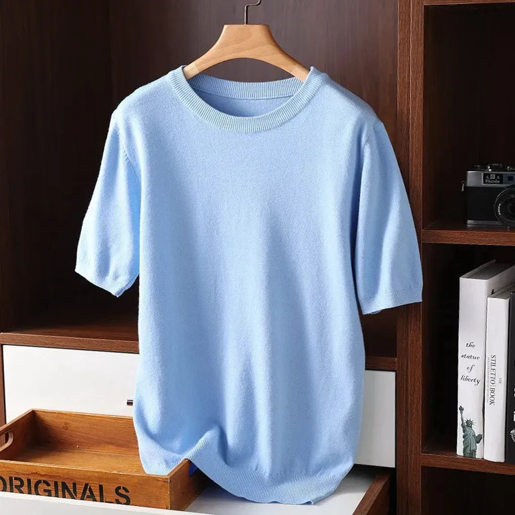 Heren T-shirt met ronde hals – Verfijnde basics voor elke dag