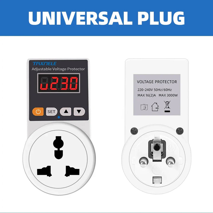 Automatische spanningsbeveiligingsstekker met instelbare waarden – VoltGuard