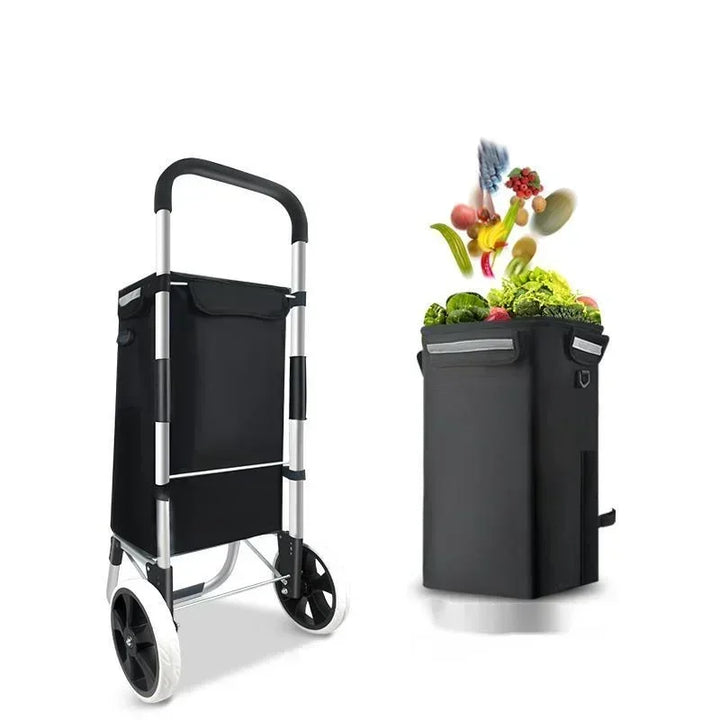 Grote Capaciteit & Waterdichte Vouwbare Winkelwagen – Movaro