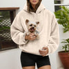 Kangoeroe-hoodie met ingebouwde buidel voor katten en honden