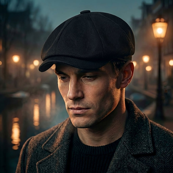Vintage flatcap – klassieke newsboy-pet in retrostijl
