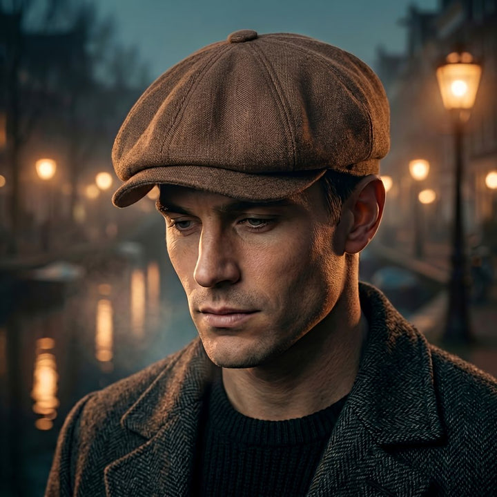Vintage flatcap – klassieke newsboy-pet in retrostijl