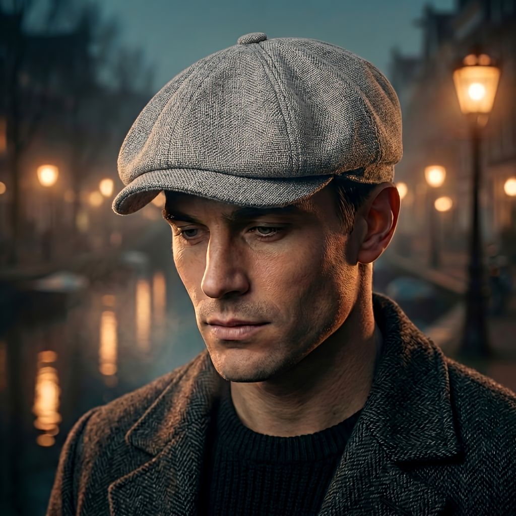 Vintage flatcap – klassieke newsboy-pet in retrostijl