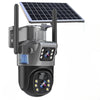 Beveiligingscamera op zonne-energie met dubbele lens | 10x zoom, 360° PTZ | 12.000 mAh, IP66