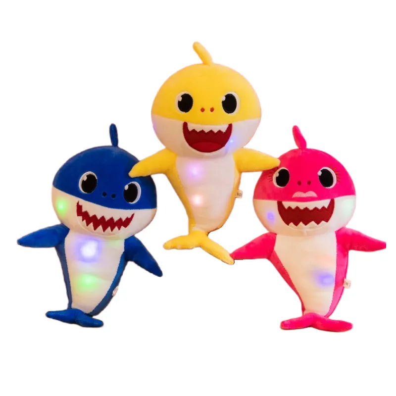 Zingende pluche haai met muziek en licht – GlowShark