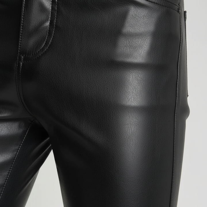Skinny Fit Leren Broek - Heinrich