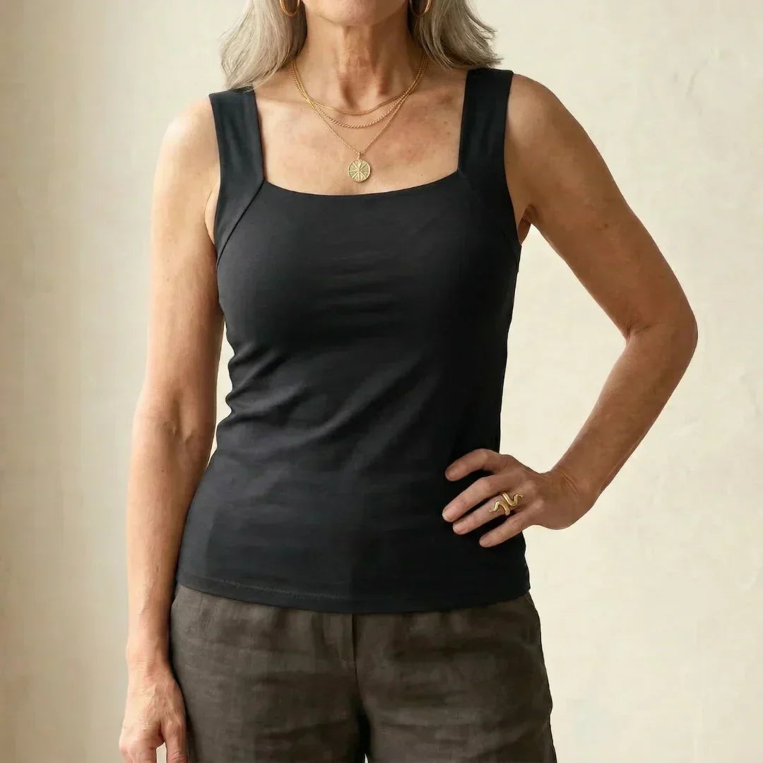 Comfortabele tanktop met geïntegreerde bh