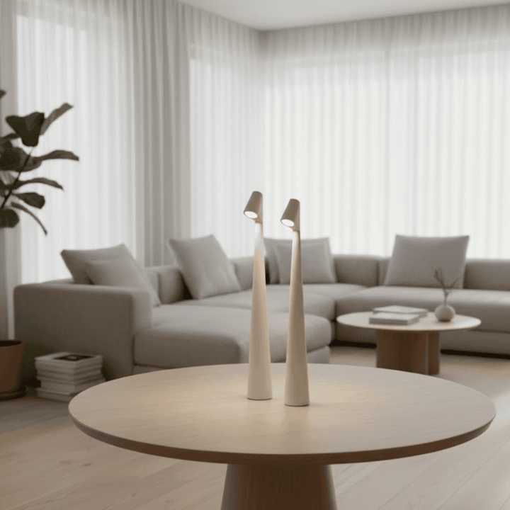 Draadloze design-ledtafellamp met 3-staps touchdimmer