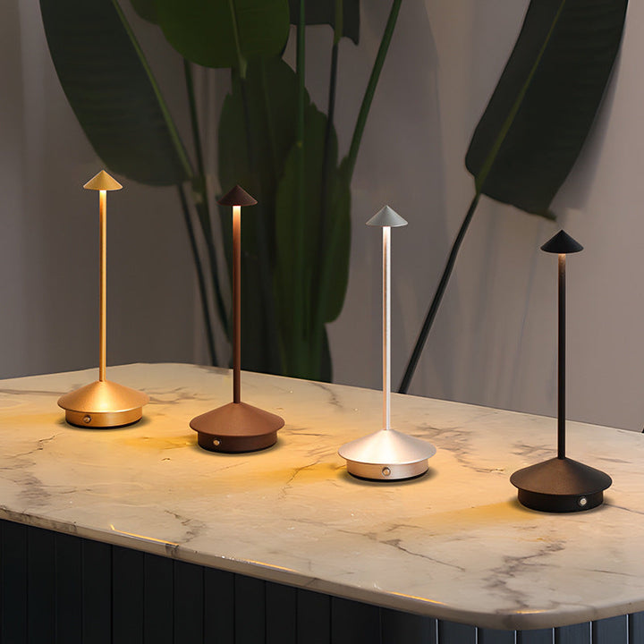 Draadloze tafellamp met touchdimmer en USB-oplaadfunctie