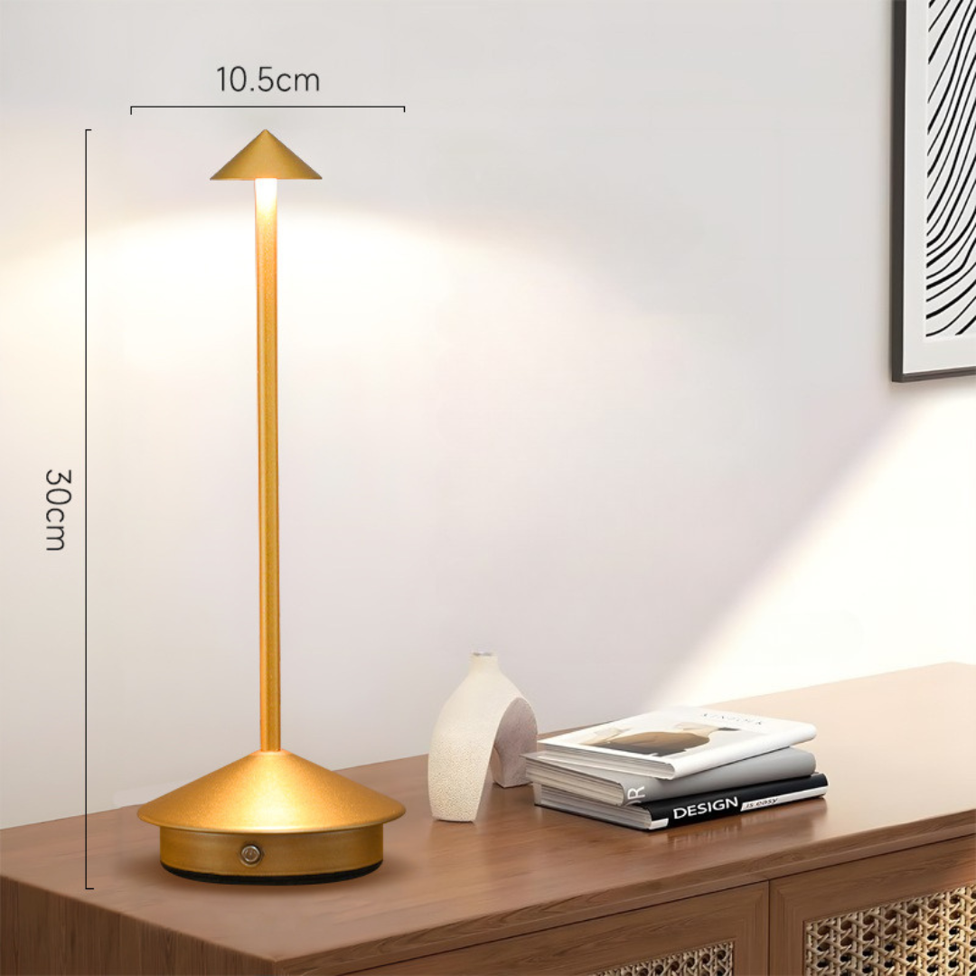 Draadloze tafellamp met touchdimmer en USB-oplaadfunctie