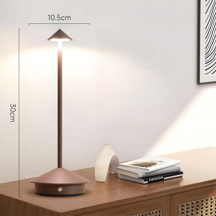 Draadloze tafellamp met touchdimmer en USB-oplaadfunctie