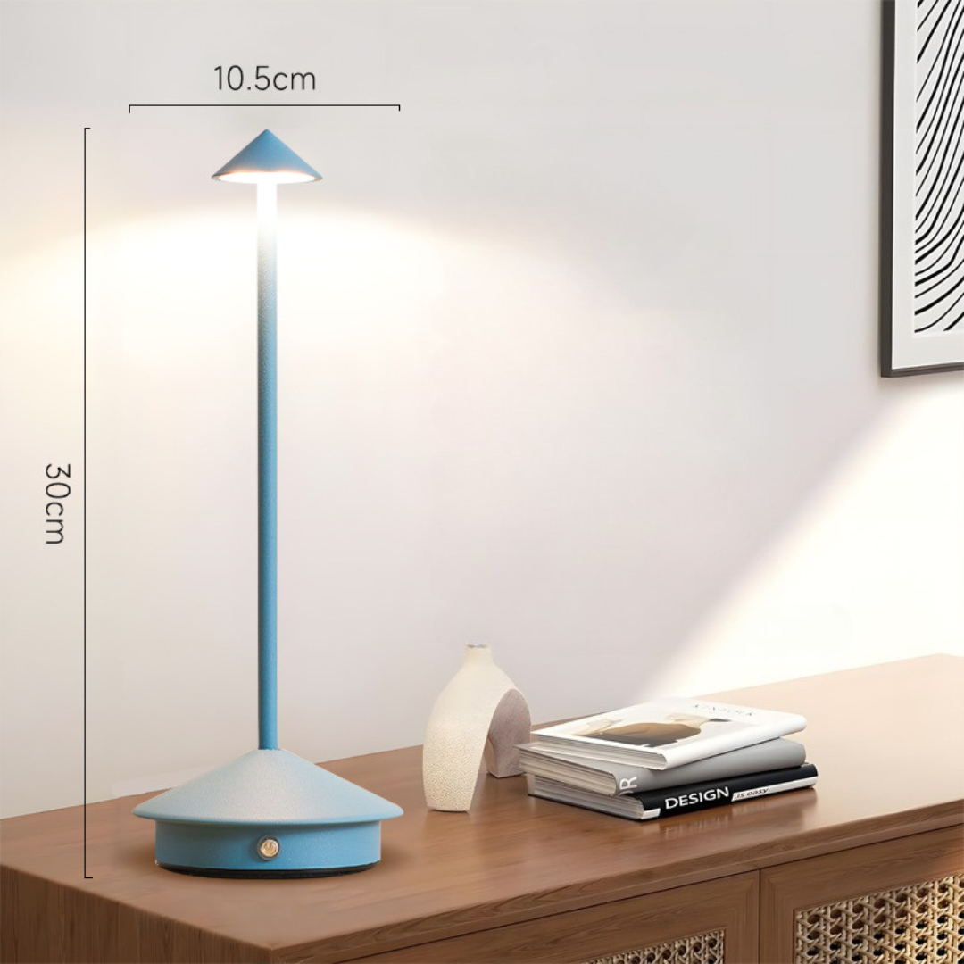 Draadloze tafellamp met touchdimmer en USB-oplaadfunctie
