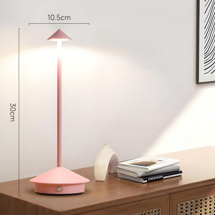 Draadloze tafellamp met touchdimmer en USB-oplaadfunctie