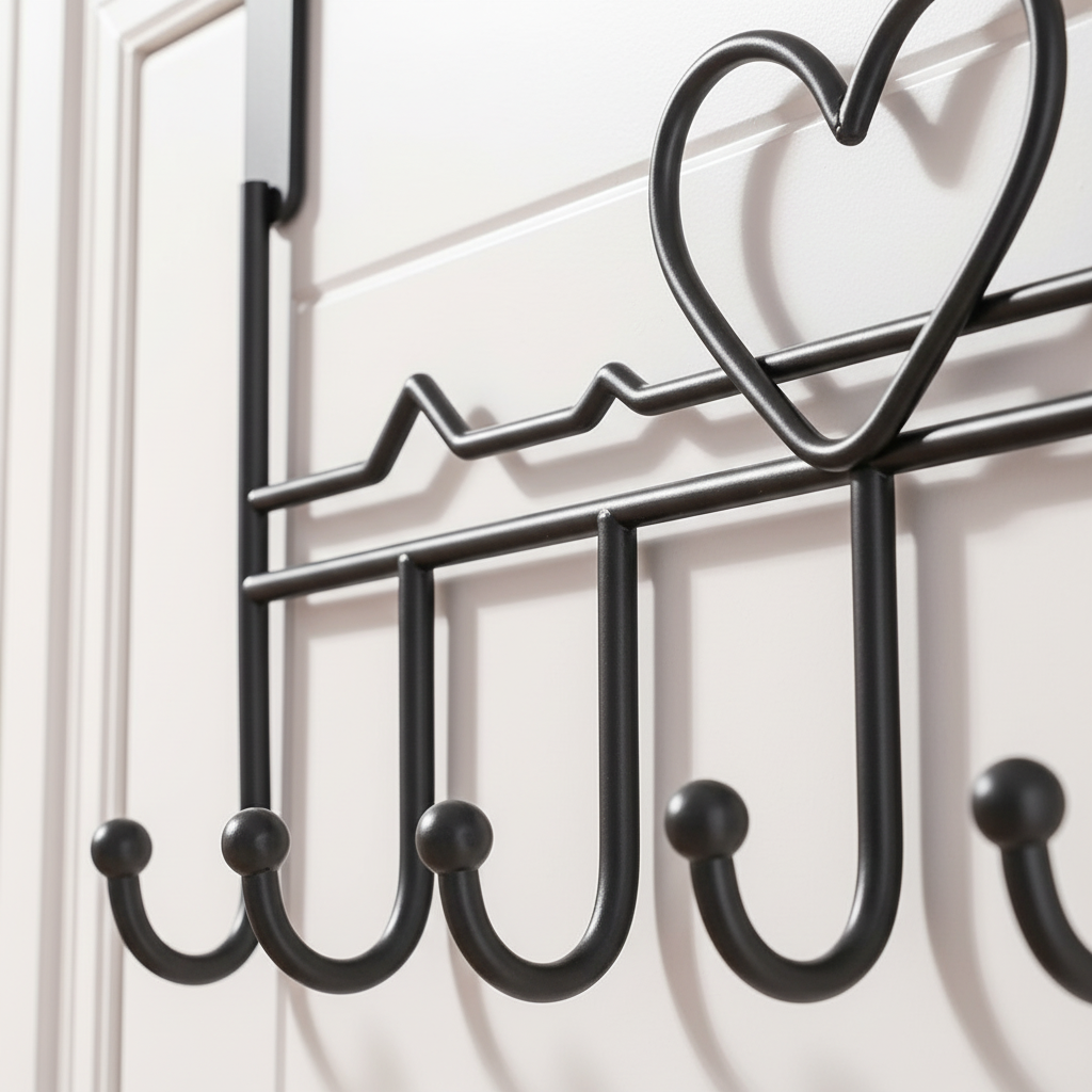 Metalen deurkapstok om over de deur te hangen – OverMount