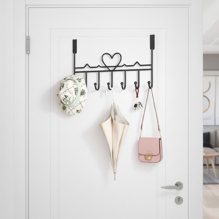 Metalen deurkapstok om over de deur te hangen – OverMount