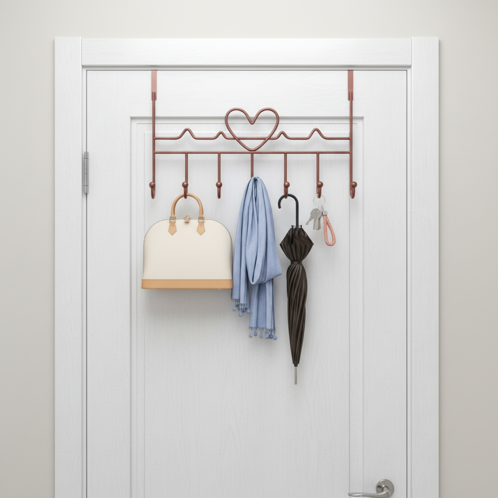 Metalen deurkapstok om over de deur te hangen – OverMount
