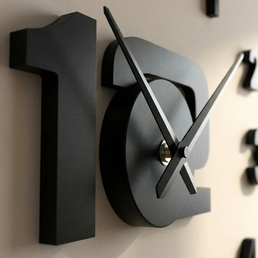 Extra grote moderne wandklok – Clockique