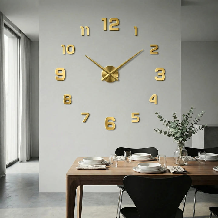 Extra grote moderne wandklok – Clockique