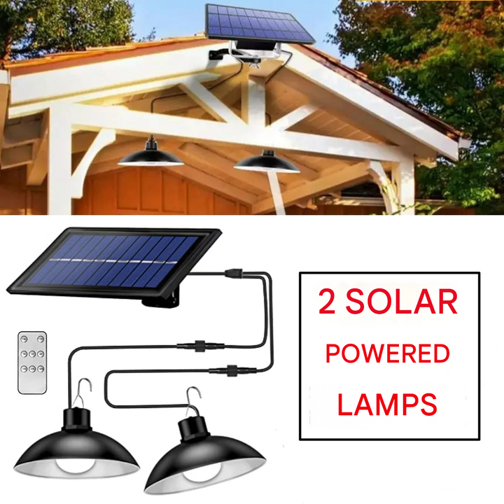Draadloze Solar LED Lampenset met Afstandsbediening – TwinRay