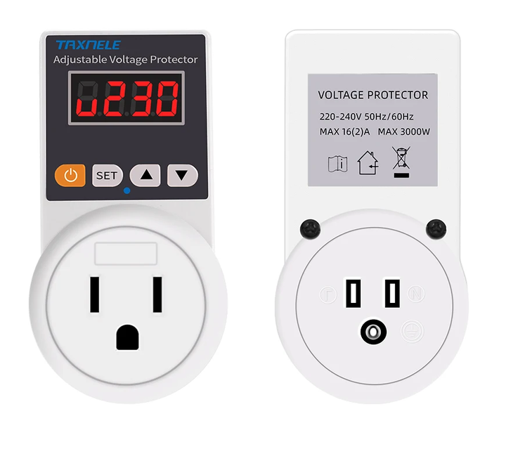 Automatische spanningsbeveiligingsstekker met instelbare waarden – VoltGuard