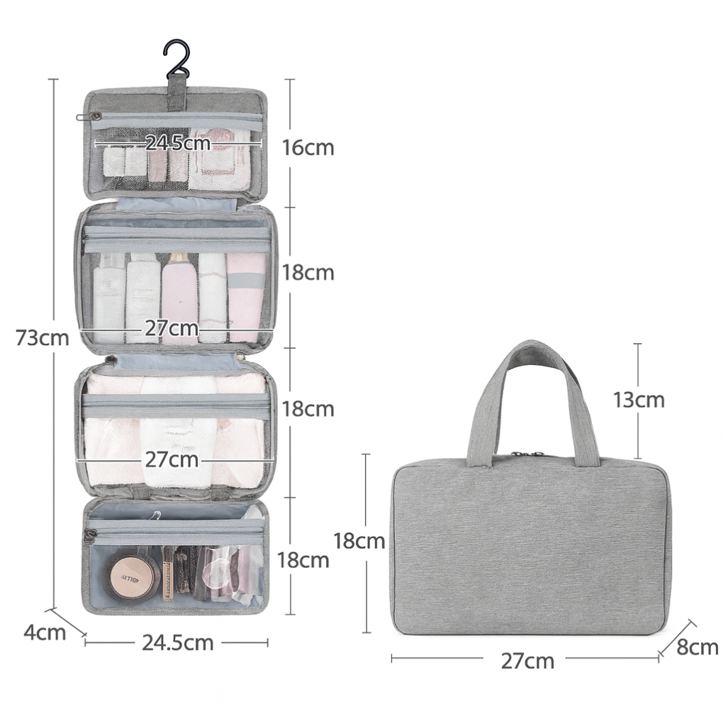 Sam | Toiletartikelenorganizer met meerdere compartimenten