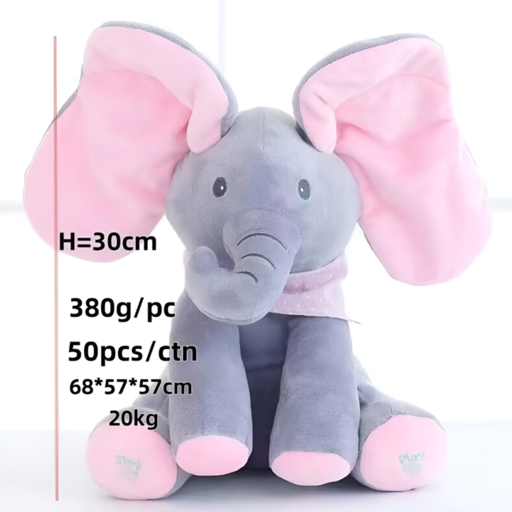 Peek-a-boo pluche olifant