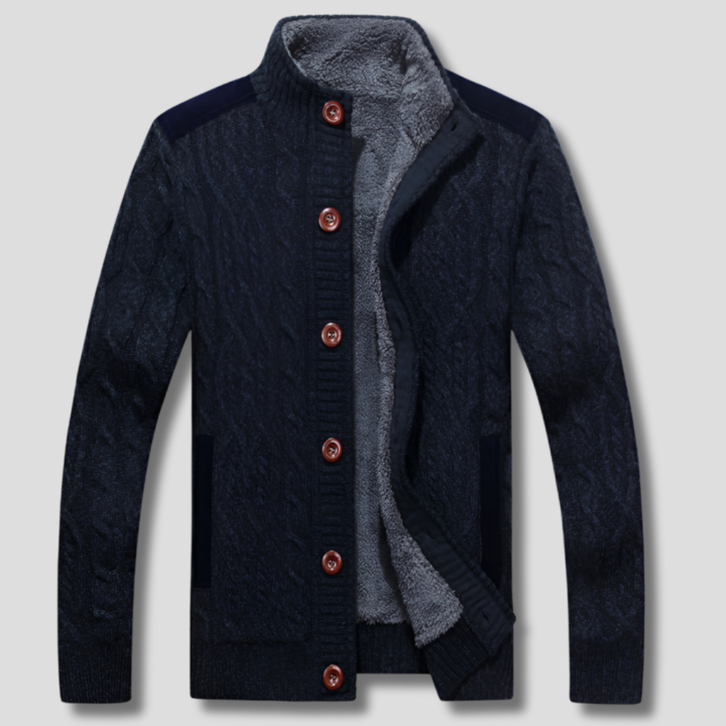 Heren vest met pluche voering