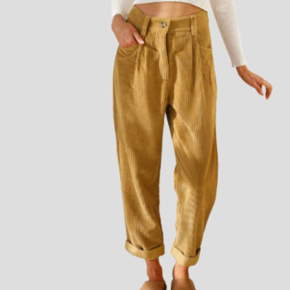 Stijlvolle corduroy broek – casual flair met textuur