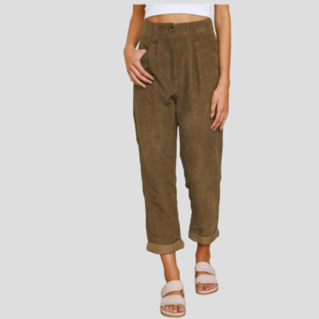 Stijlvolle corduroy broek – casual flair met textuur